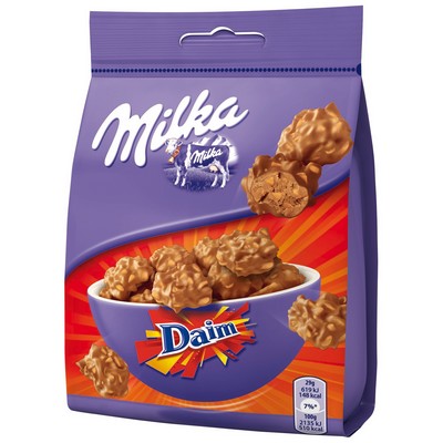Milka Daim 145g – crunchy milk chocolate bites
